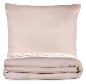 Podaljšana bež posteljnina za zakonsko posteljo iz bombažnega satena 240x220 cm Elegant – Mijolnir