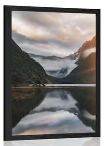 Plakat Milford Sound ob sončnem vzhodu