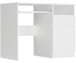 Sodobna pisalna miza z omarico 90x50 cm - različne barvne različice Bela