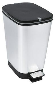 KIS Pedalni zabojnik Chic (25 l, Plastika, Črne barve/srebrne barve)