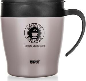 Banquet termohrnek potovalni TAZZA 330 ml, Latte