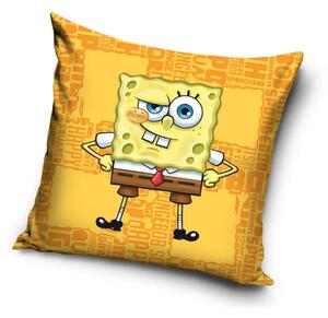 Otroška prevleka za vzglavnik iz velurja SPONGEBOB Širina: 40 cm | Dolžina: 40 cm