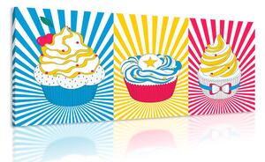 Slika pop art cupcakes