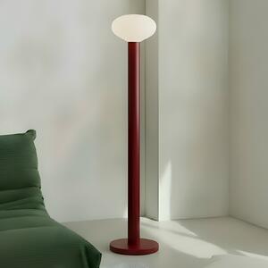 ALDEX Stojna svetilka Flo, rdeča, višina 138 cm, 1-žarek, steklo, Rdeča, Dnevna soba / jedilnica, Kovina, Dizajn