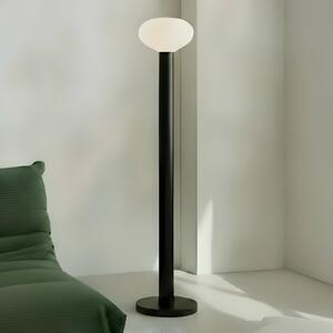 ALDEX Stojna svetilka Flo, zelena, višina 138 cm, 1-žarnica, steklo, Zelena, Dnevna soba / jedilnica, Kovina, Dizajn