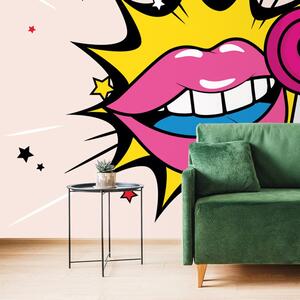 Tapeta sladka pop art lizika