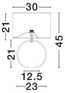 EVER 30 STOLNA SVJETILJKA BIJELA/TKANINA E27 1X12W IP20 NL9001126