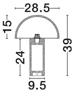 MUSHU STOLNA LED SVJETILJKA CRNA E14 1X5W IP20 NL9001122