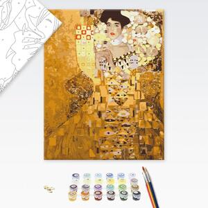 Poslikava po številkah navdih G. Klimt - Zlata Adela