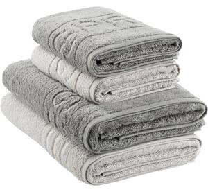 SET IZ FROTIRJA siva, svetlo siva 50x100/67x140 cm