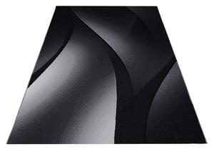 TKANA PREPROGA Plus 8010 160/230 cm tkano črna, bela