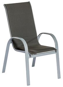 STOL aluminij antracit, srebrne barve
