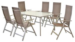 VRTNI SET aluminij srebrne barve srebrne barve, rjavosiva