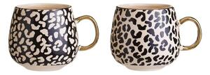 Črne/zlate lončene skodelice v kompletu 2 ks 330 ml London – Premier Housewares