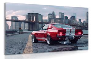 Slika Mustang s panoramo New Yorka