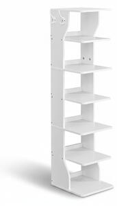 Stojalo za čevlje CINDY, 6 nivojev, 30x26,4x110,4 cm, belo Vasagle