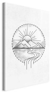 Artgeist Slika Na Platnu Mountain Drawing