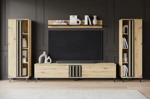 XXXL Dnevni Regal Helsinki 1, Barva Hrasta, 4-Delno