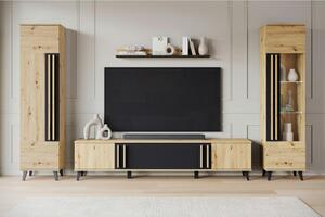 XXXL Dnevni Regal Helsinki 2, Barva Hrasta, 4-Delno