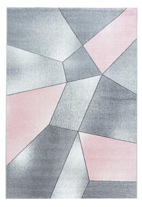 Novel Tkana Preproga Beta, Roza, Siva, 240x340cm