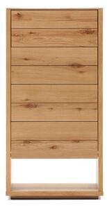 Visoka komoda v hrastovem dekorju 60x120 cm Alguema – Kave Home