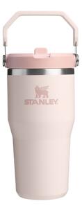 Svetlo rožnata termovka iz nerjavečega jekla 600 ml IceFlow™ Flip Straw 2.0 Tumbler Rose Quartz – Stanley