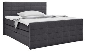 Mömax Postelja Boxspring Damon, Črna, 180x200