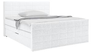 Mömax Postelja Boxspring Damon, Bela, 160x200