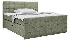 Mömax Postelja Boxspring Damon, Zelena, 160x200