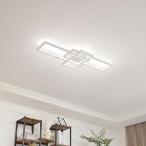 Lindby Poppy LED stropna svetilka s funkcijo zatemnitve, zatemnjen, Bela, Dnevna soba / jedilnica, Kovina, Sodobni