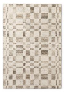 Kremno bela ročno tkana volnena preproga 80x150 cm Boho 1.0 Structa – Vikosa
