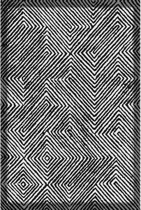 Črno-bel pralen tekač 80x200 cm Rimio – Vitaus