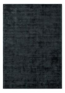 Črna ročno tkana viskozna preproga 120x180 cm Noemi – Vikosa