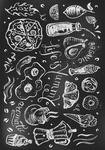Črna pralna preproga 50x80 cm Life Is Yummy – Vitaus