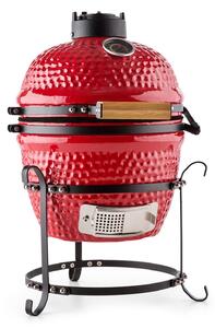 Klarstein PRINCESIZE, RDEČA, KERAMIČNI KAMADO GRIL, 11", DIMLJENJE, BARBECUE, POČASNO PEČENJE