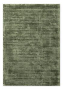 Zelena ročno tkana viskozna preproga 80x150 cm Noemi – Vikosa