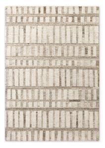 Kremno bela ročno tkana volnena preproga 80x150 cm Boho 1.0 Linara – Vikosa