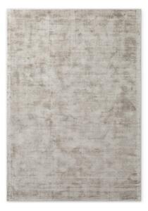 Siva ročno tkana viskozna preproga 80x150 cm Noemi – Vikosa