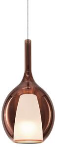IDEAL LUX Ideal Lux obesna svetilka Kalique 2, bakrena, Ø 18 cm, zatemnjen, Bakrena, Dnevna soba / jedilnica, Plastika, Sodobni