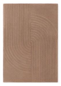 Bež ročno tkana volnena preproga 120x180 cm Arcura – Vikosa