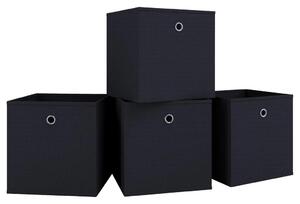 MID.YOU Set Zložljivih Zabojev Boxas, Črna, 4 Kos