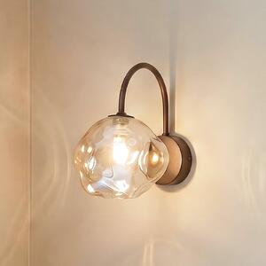 TK Lighting Stenna svetilka Lava, rjava, steklo, višina 21 cm, G9, zatemnjen, Rjava / rjasta, Dnevna soba / jedilnica, Steklo