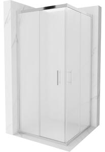Mexen Rio kvadratna pršna kabina 90 x 90 cm, mraz, krom - 860-090-090-01-30