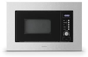 Klarstein Verosteel vgradna mikrovalovna pečica z žarom | 800 W žar | 700 W mikrovalovna pečica | 60 cm