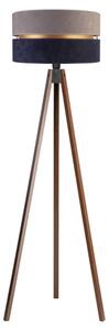 Duolla - Talna svetilka DUO 1xE27/60W/230V pr. 44 cm siva/modra/wenge
