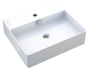 Camargue Paris Umivalnik 2.0 (Š x Do: 50,5 x 42,5 cm, Brez posebne glazure, Odprtina za armaturo: Sredina, S prelivom, Bela)