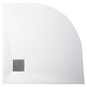 Sanotechnik Tuš kad (Do x Š: 90 x 90 cm, Kompozit, Bele barve, Polkrog)