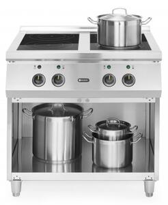 Indukcijski Štedilnik s 4 Gorilniki, 400V/17000W, 800x720x854mm