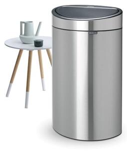 Jeklen koš za smeti na dotik v mat srebrni barvi 40 l Touch Bin – Brabantia