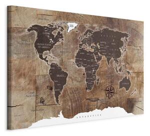 Artgeist Slika Na Platnu World Map
